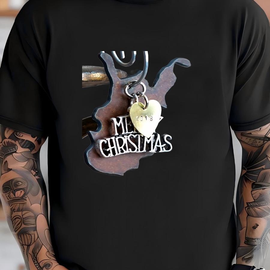 West Virginia Christmas Ornament, Dated Personalized Custom Souvenir State Gift, Small T-shirt