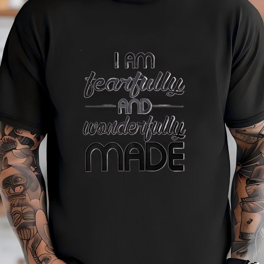 Custom Made Fearfully And Wonderfully Made T-shirt