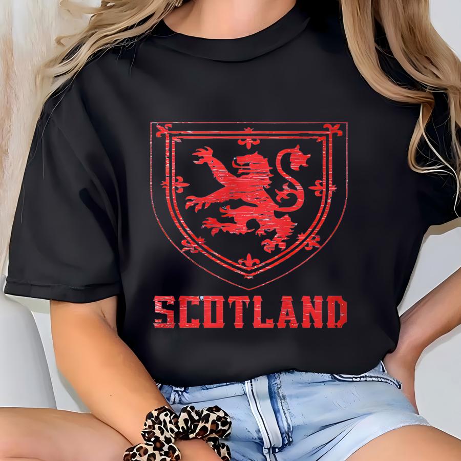 Scotland, Coat Of Arms, King Of Scots, Red Lion, Crown Of Scotland Men's Hoodie, Nofo_00228 T-shirt