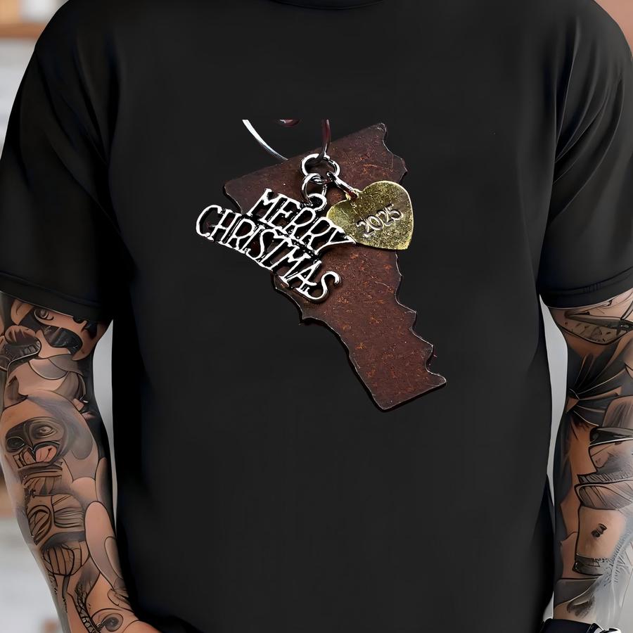 Vermont Christmas Ornament, Dated Personalized Custom Souvenir State Gift, Small T-shirt