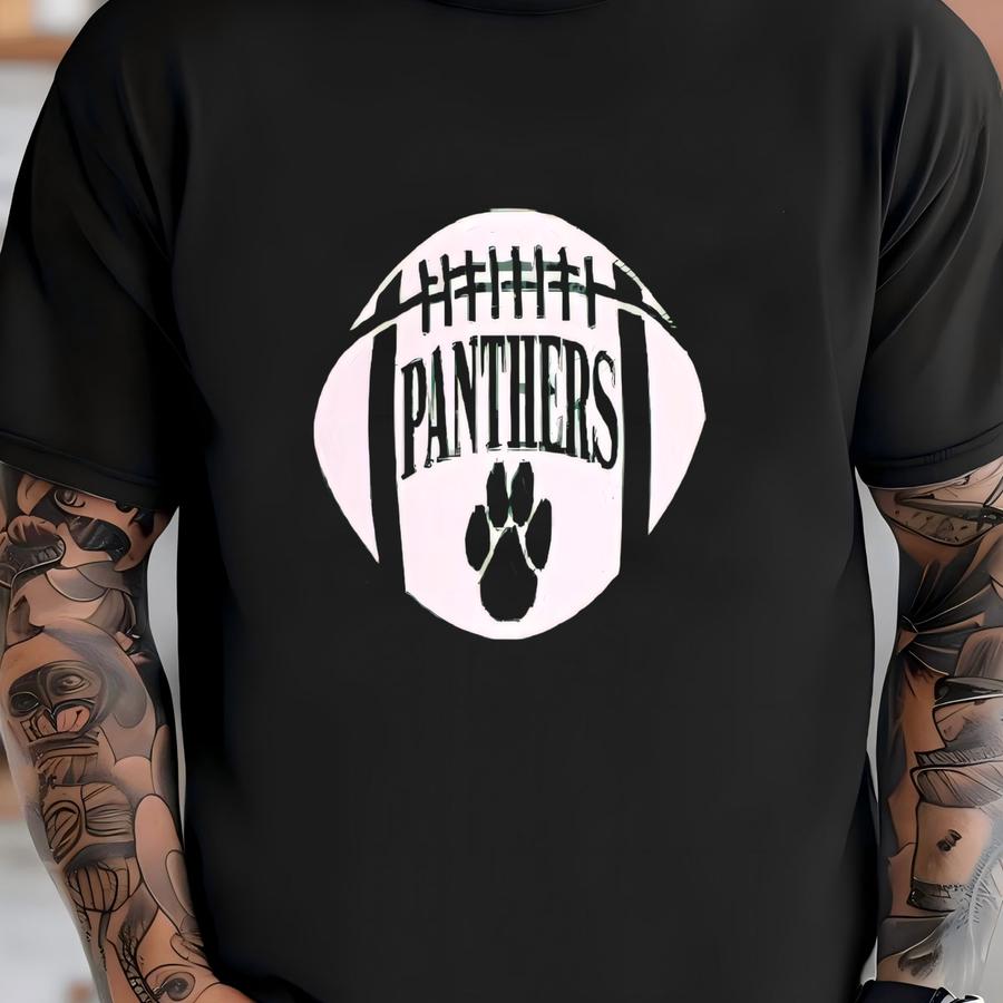 Custom Made Football With Team Name On Ladies Fit Or Unisex Jersey Shirt T-shirt