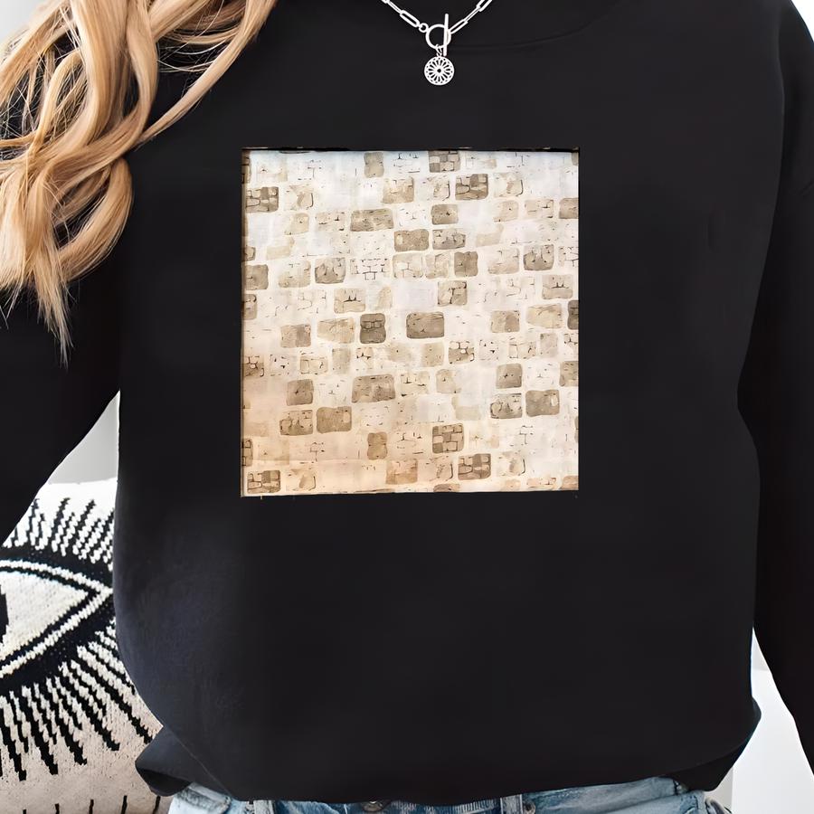 Brick Wall 30961 100% Cotton Fabric By Qt! Taupe Or Grey Sweatshirt