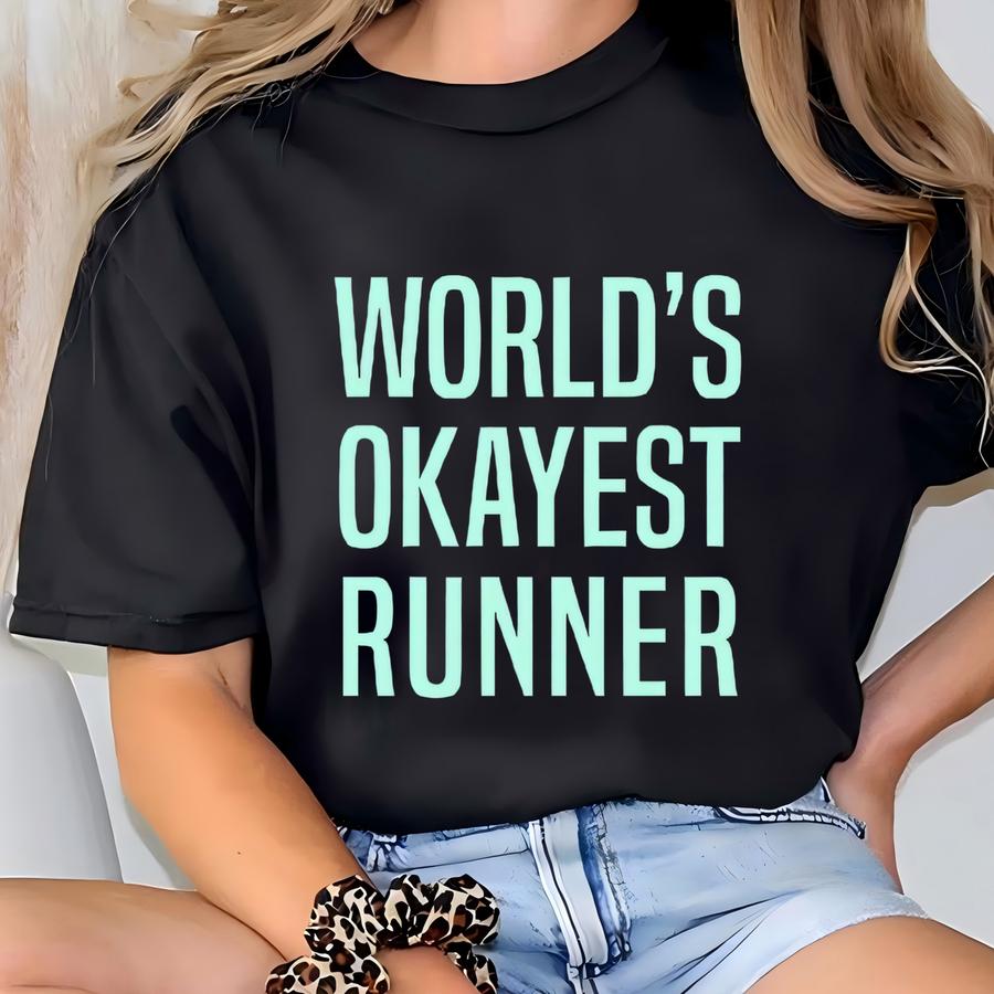 World's Okayest Runner - Crewneck Sweatshirt T-shirt