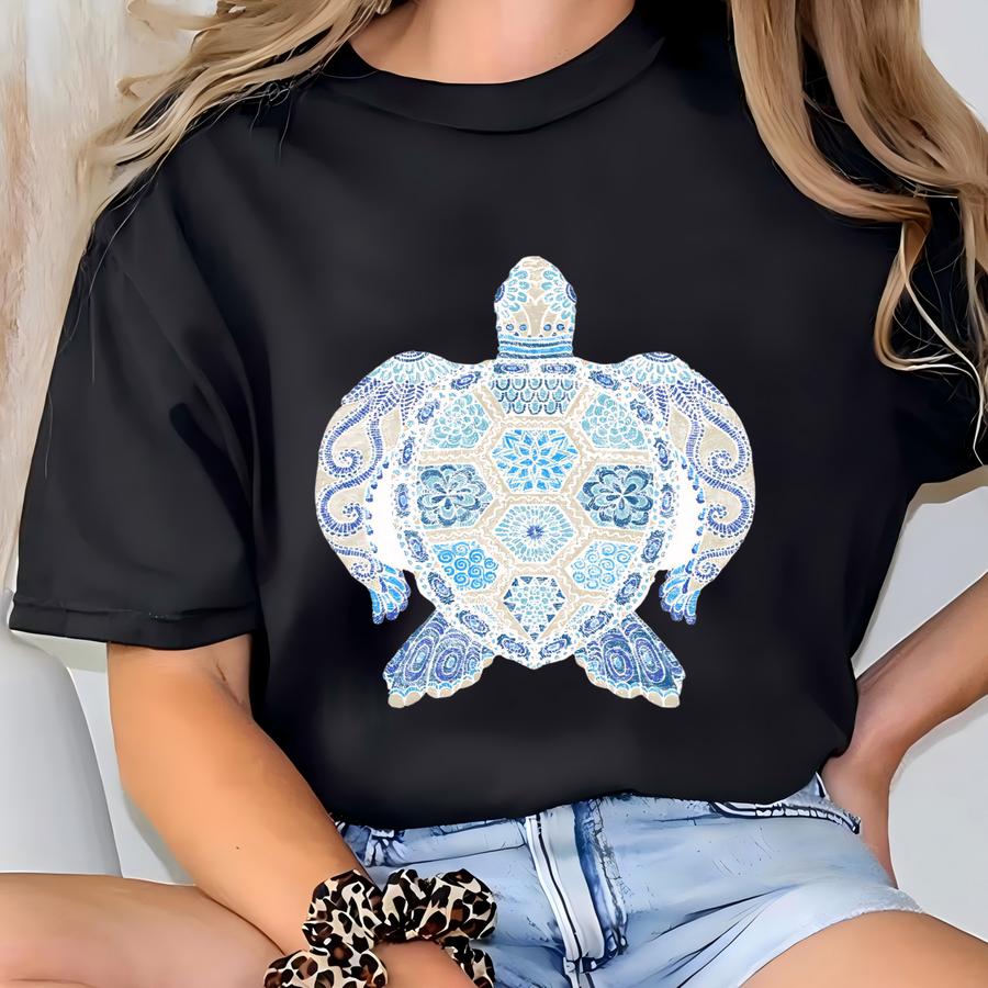 Sea Turtle Print - Sea Turtle Art - Sea Turtles - Sea Turtle Decor - Home Decor - Turtle Print - Beach Decor - Al Art - Printable Art T-shirt