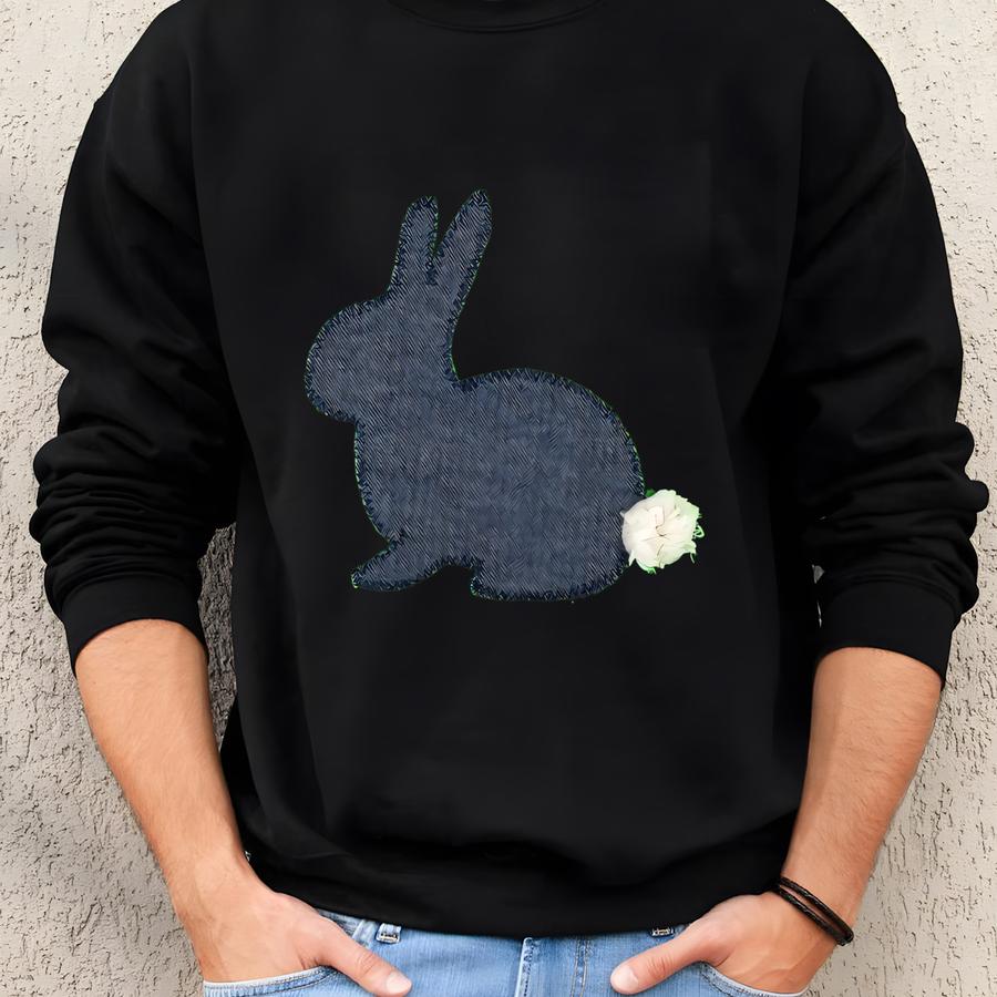 Custom Easter Shirt, Hip Hop Easter Bunny Shirt, Easter T-shirt For Children, Matching Easter Outfits For Family, Easter Shirts For Baby Sweatshirt