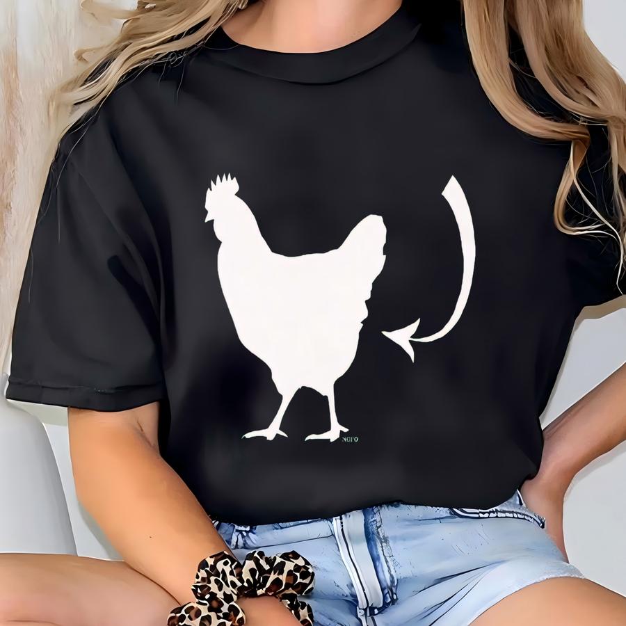 Guess What? Chicken Butt Men's Long Sve Shirt, Nofo_01310 T-shirt