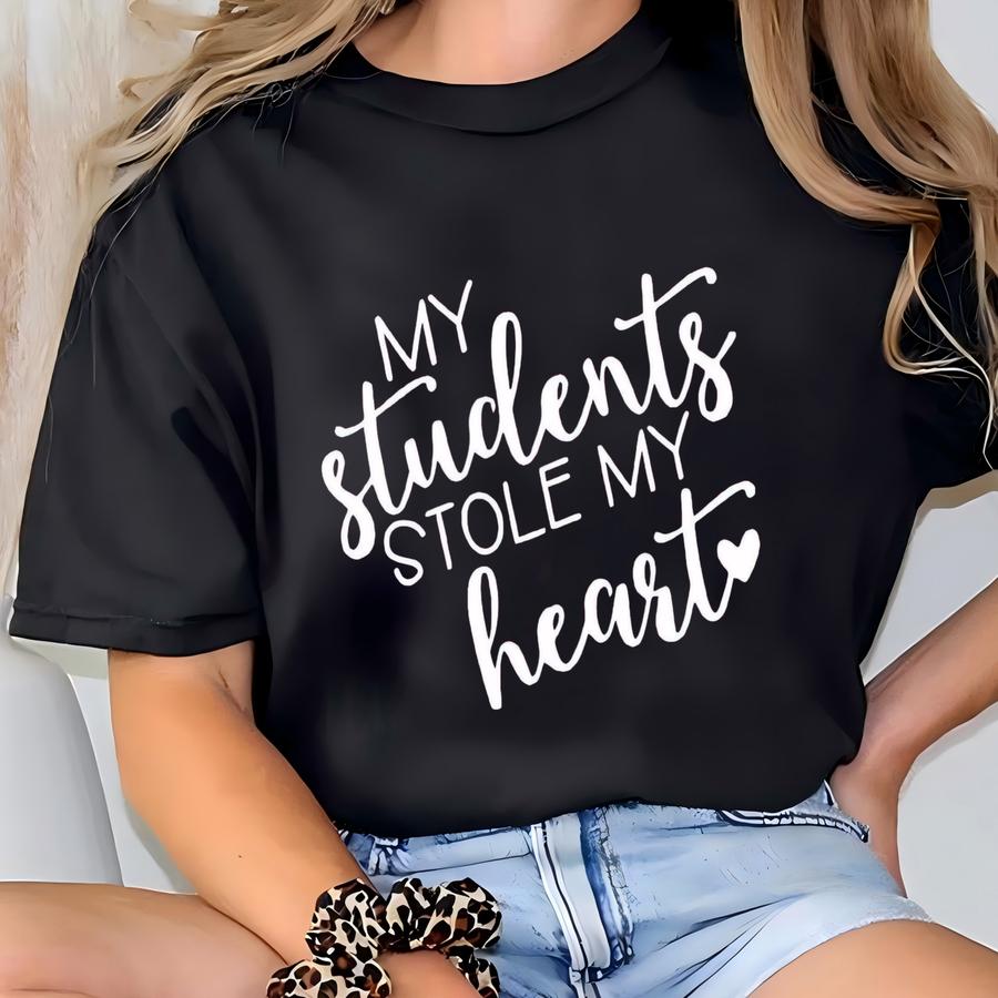Teacher Valentine Shirt, My Students Stole My Heart, Teacher Shirts, Teacher Tee, Valentine's Day Shirt, Teacher Team Shirts, Teacher Gift T-shirt
