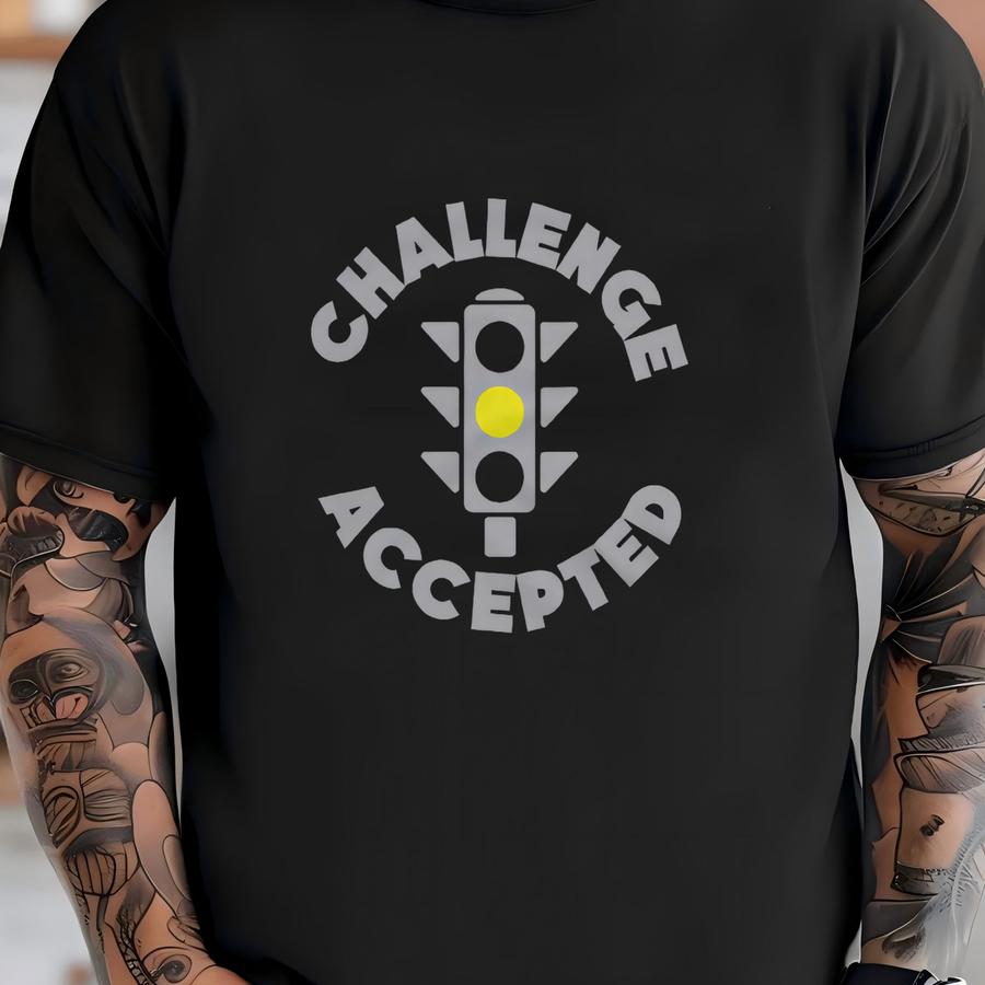 Funny Car Racing Shirt Challenge Accepted Car Race Lover Mechanic Gift Car Collector Shirt T-shirt