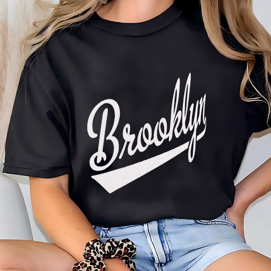 Brooklyn Script Baseball Font Trucker Hat Nofo_h001 T-shirt