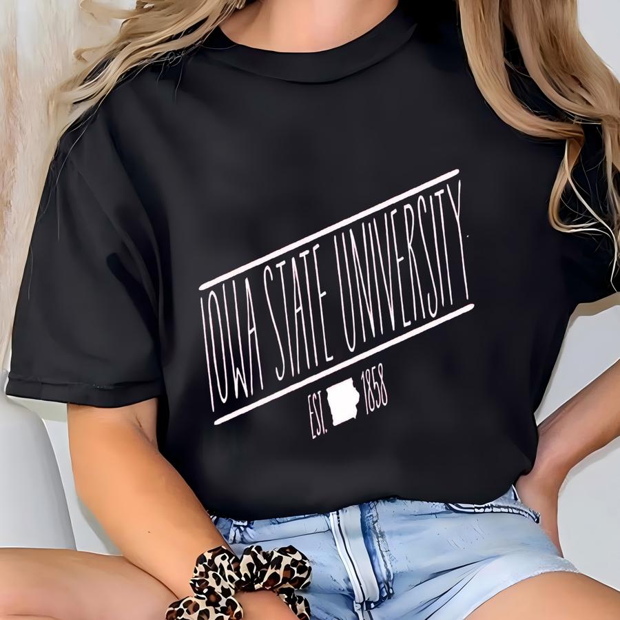 College Shirts | Customized School Shirts With State Outline | Shirts T-shirt