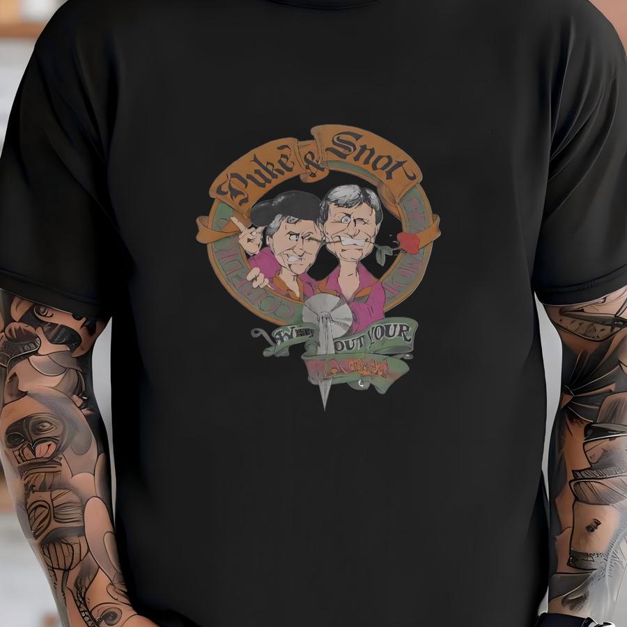 Vintage Puke Snot Whip Out Your Ga 1990s T Shirt Size Large / X-large / 90s Comedy Team Renaissance Festivals Funny Art Potrait Shirt T-shirt