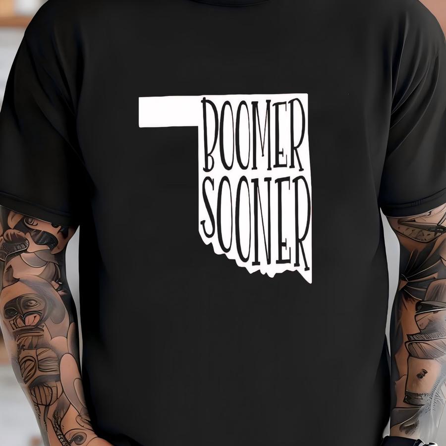 Boomer Sooner Custom Made Vneck Soft Tshirt T-shirt