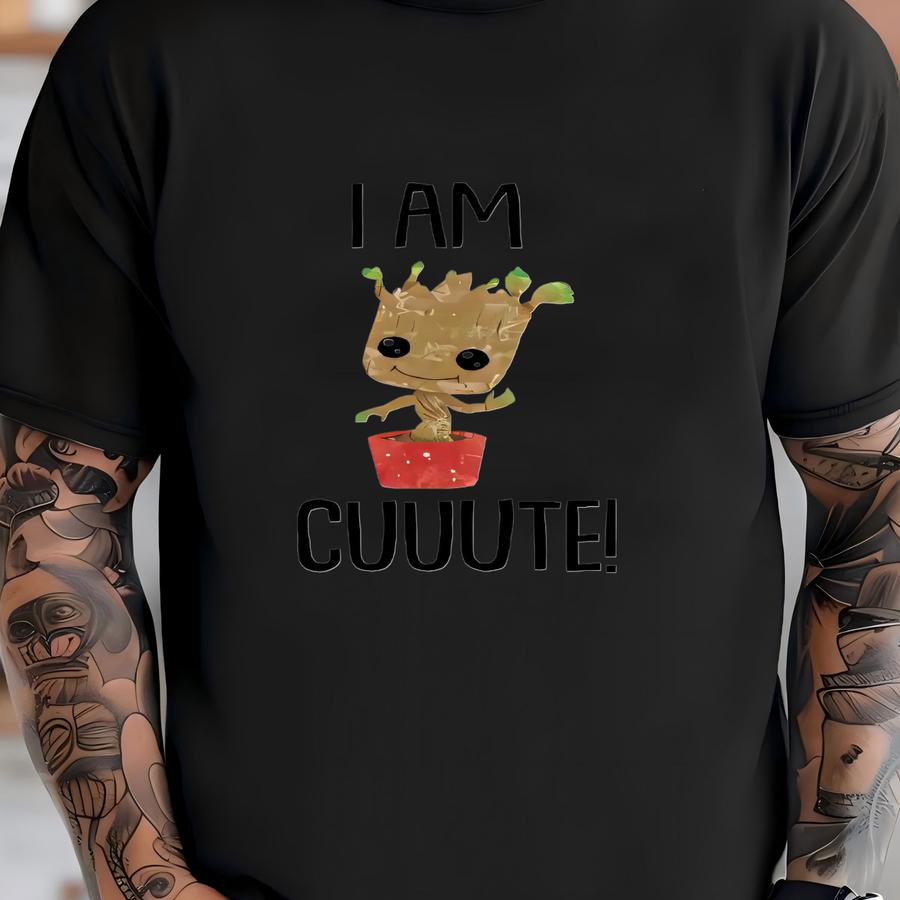I Am Cuuute ® - Groot Baby Clothes - Baby Shower Gift - Unisex Baby Bodysuit- Baby Funny T-shirt