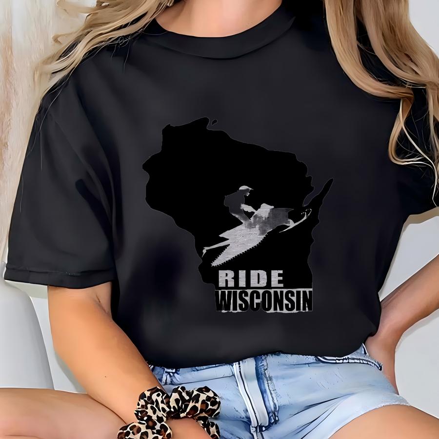 Ride Snowmobile Hoodie: Winter Sports Sweatshirt T-shirt