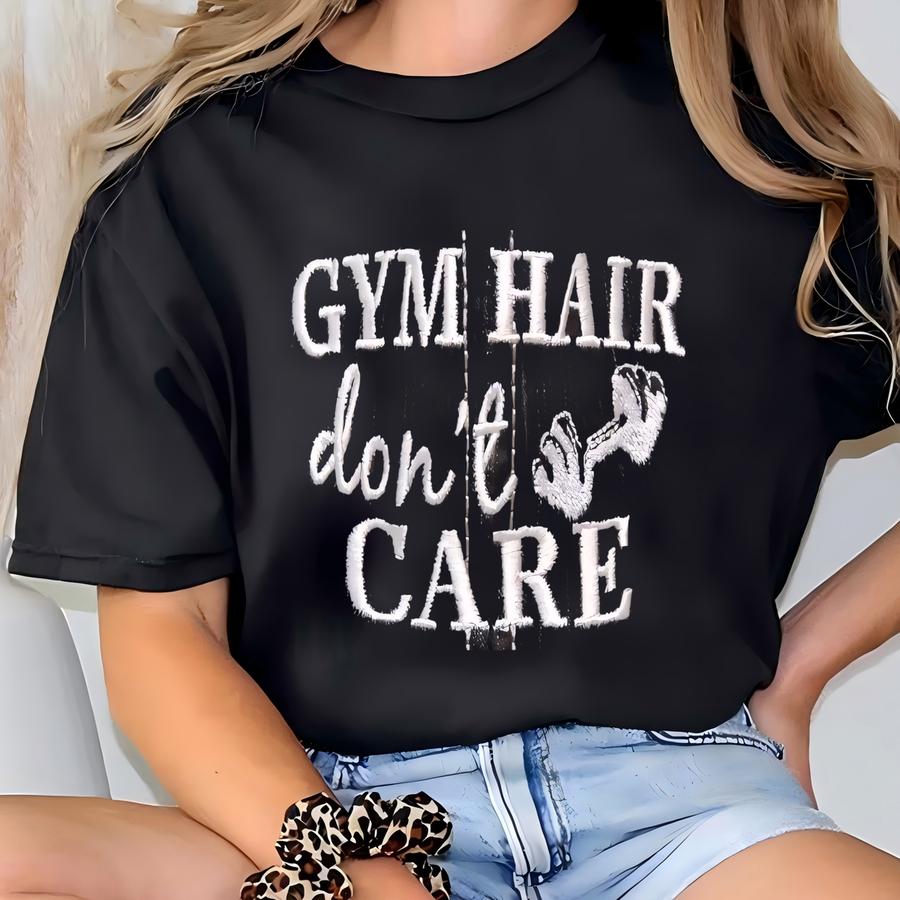 Gym Hair Don't Care - Baseball/trucker Hat T-shirt