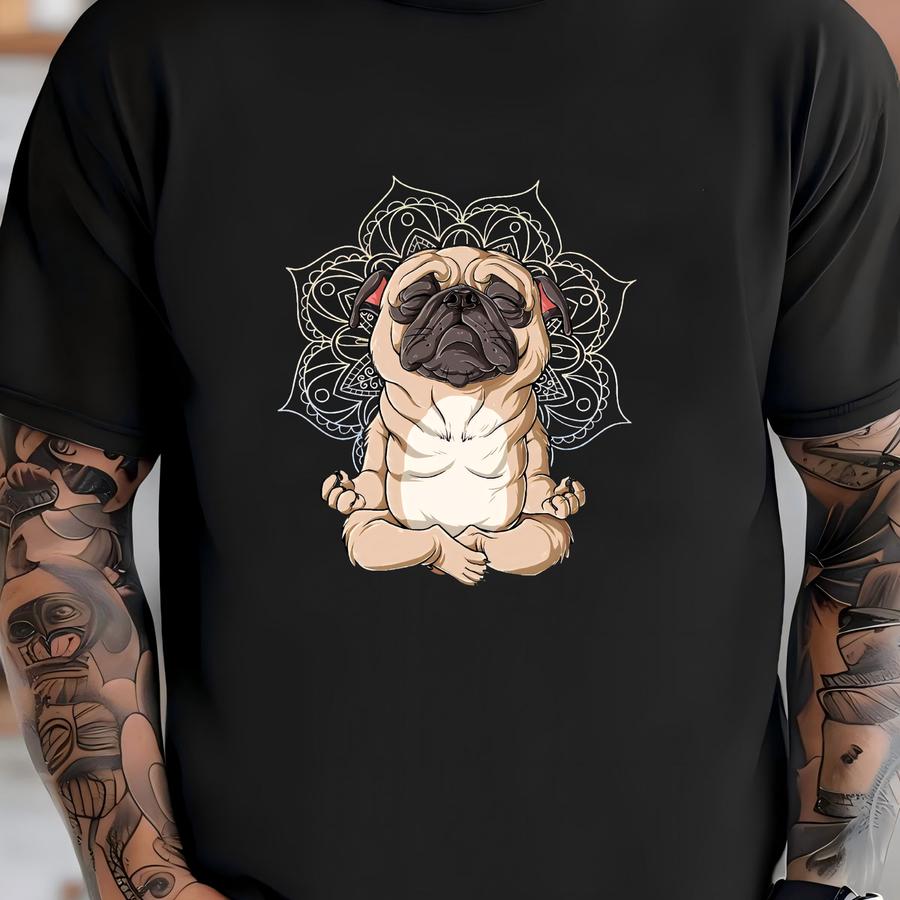 Yoga Pug Shirt / Pug Gifts / Pug Dog / Pug Lover Gifts / Pug Life / Funny Cute Pugs / Yoga Shirt / Meditation Tee / Tank Top / Hoodie T-shirt