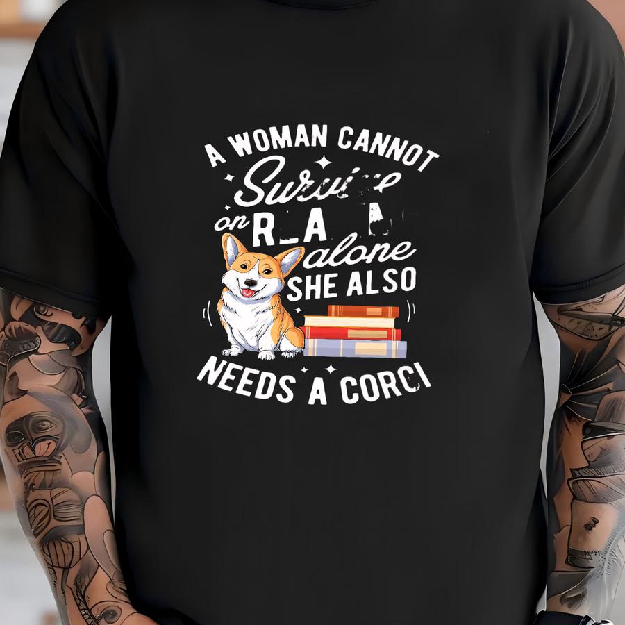 Reading And Corgi Shirt / Corgi Gifts / Funny Cute Corgis / Gift For Corgi Lover / Corgi Dog Shirt / Reading Books / Tank Top / Hoodie T-shirt