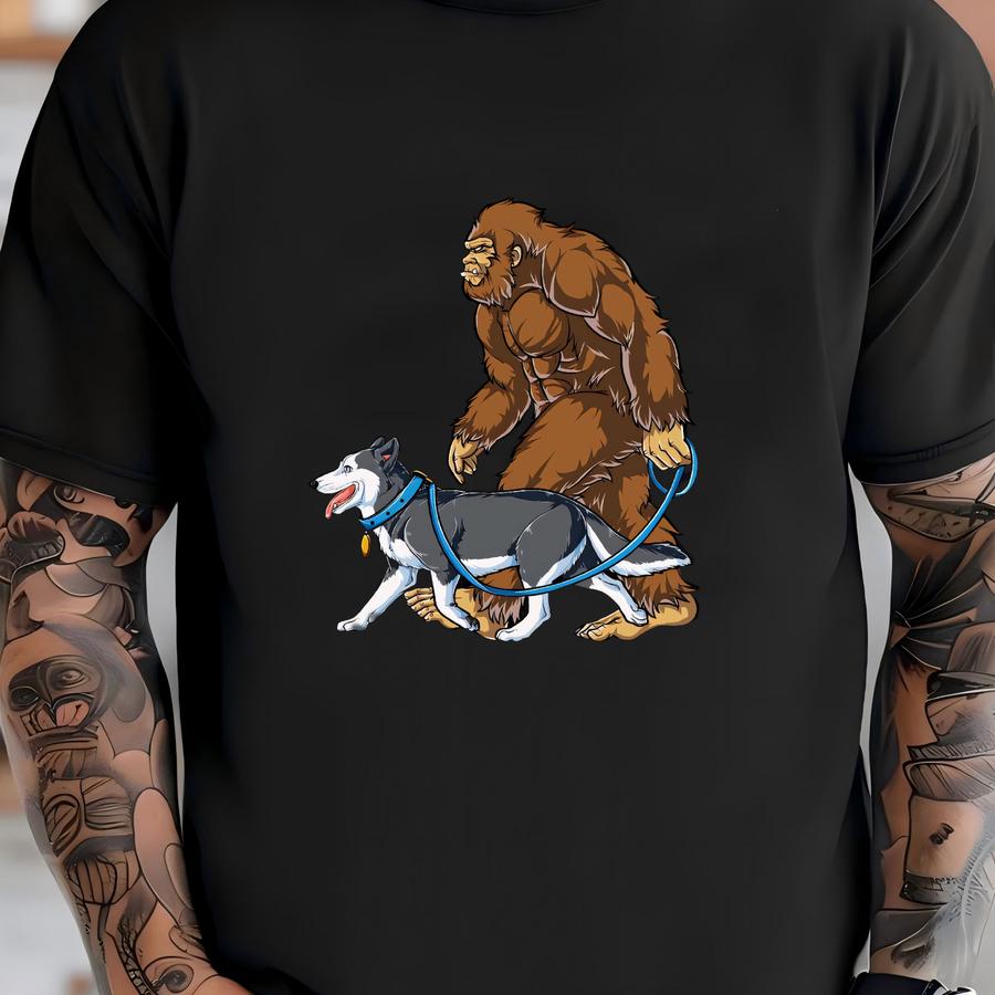 Siberian Husky Bigfoot Shirt / Siberian Husky Shirt / Siberian Husky Gifts / Siberian Huskies / Husky Shirt / Yeti Sasquatch Tank Top Hoodie T-shirt