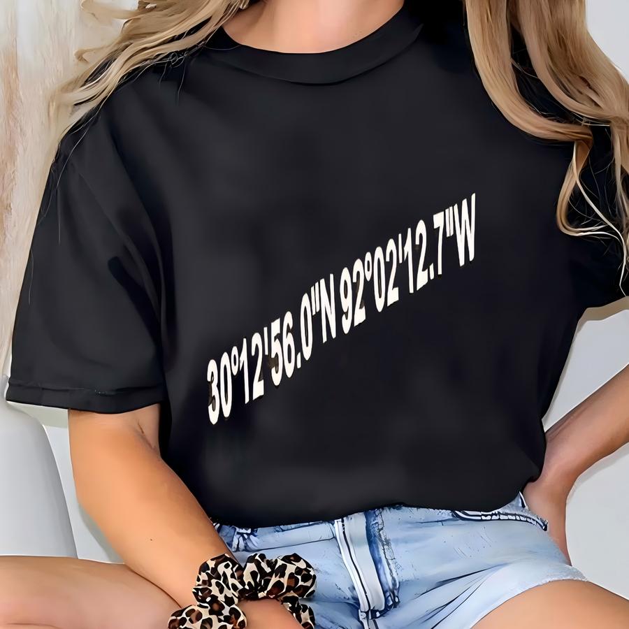 Custom Coordinates Sweatshirt | Custom Coordinates Shirt | Longitude Latitude Shirt | Best Friend Gift T-shirt