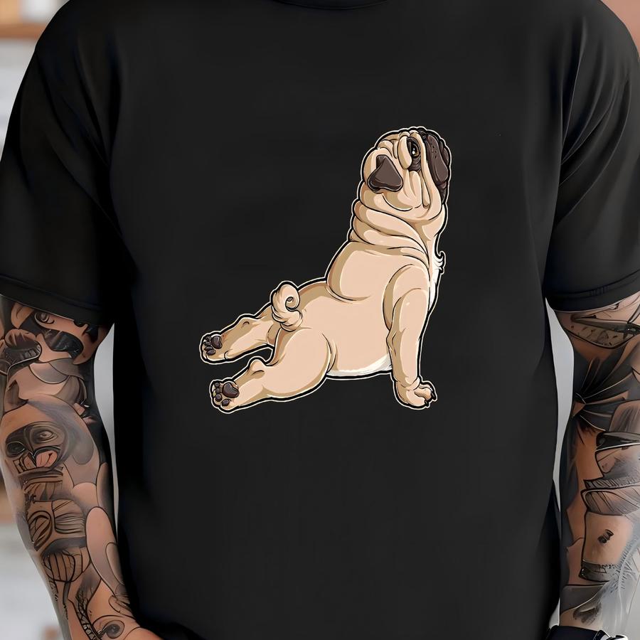 Yoga Pug Shirt / Pug Gifts / Pug Dog / Pug Lover Gifts / Pug Life / Funny Cute Pugs / Yoga Shirt / Meditation Tee / Tank Top / Hoodie T-shirt