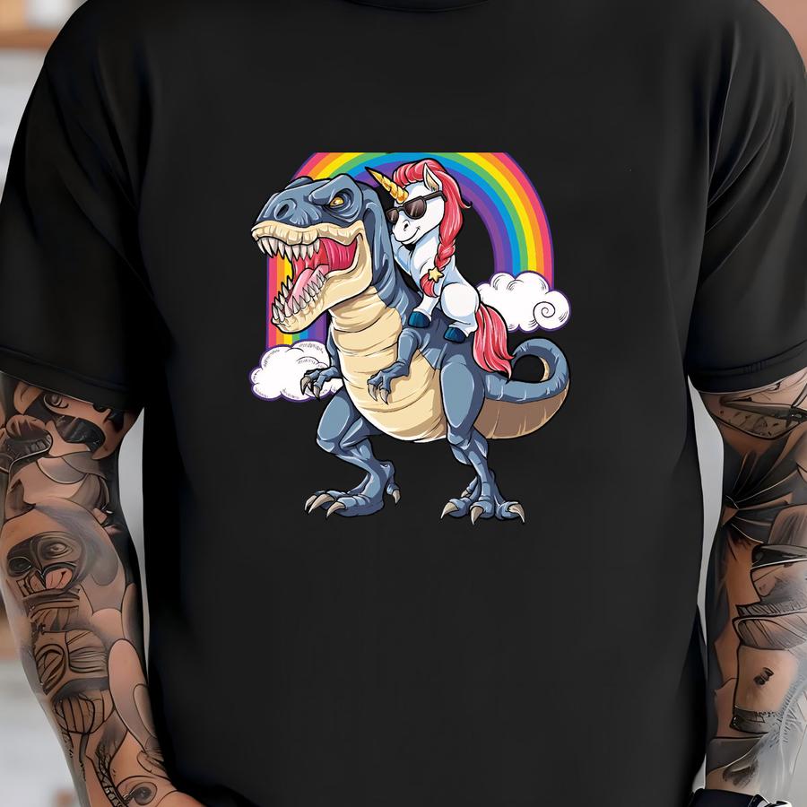 Unicorn Dinosaur T Rex Shirt / Unicorn Shirt / Unicorn Gifts / Unicorns / Rainbow Unicorn / Unicorn Tshirt / Unicorn Tee / Tank Top / Hoodie T-shirt