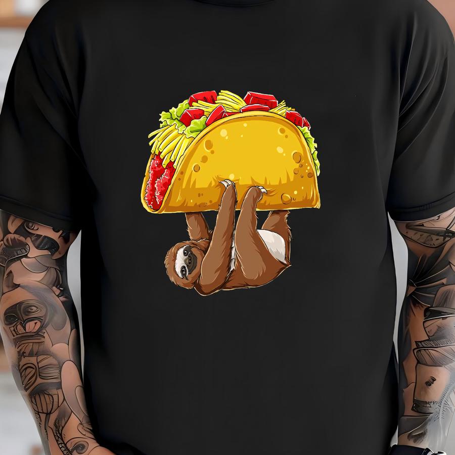 Taco Sloth / Taco Shirt / Taco Gifts / Cinco De Mayo / Taco Tuesday / Taco Party / Tacos / Taco Tee / Funny Taco Shirt / Tank Top Hoodie T-shirt
