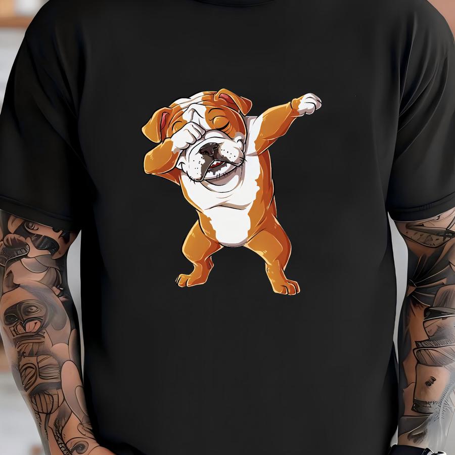 Dabbing English Bulldog Shirt / English Bulldog Gifts / English Bulldogs / Dab Dance / Bull Dog Shirt / Bulldog Lover / Tank Top / Hoodie T-shirt