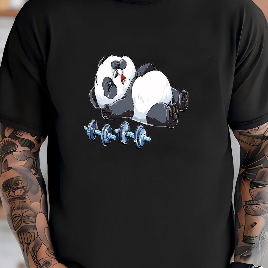 The Struggle Is Real Panda Weightlifting Shirt / Panda Shirt / Panda Gifts / Gym Shirt / Workout Shirt / Fitness Shirt / Tank Top / Hoodie T-shirt