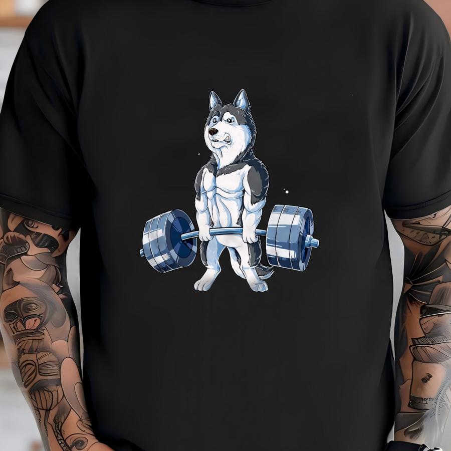 Siberian Husky Weightlifting Shirt / Siberian Husky Shirt / Gym Shirt / Workout Shirt / Fitness Shirt / Deadlift Shirt / Tank Top / Hoodie T-shirt