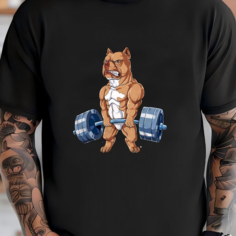 Pitbull Weightlifting Shirt / Pitbull Shirt / Pitbull Gifts / Gym Shirt / Workout Shirt / Fitness Shirt / Deadlift Shirt / Tank Top / Hoodie T-shirt