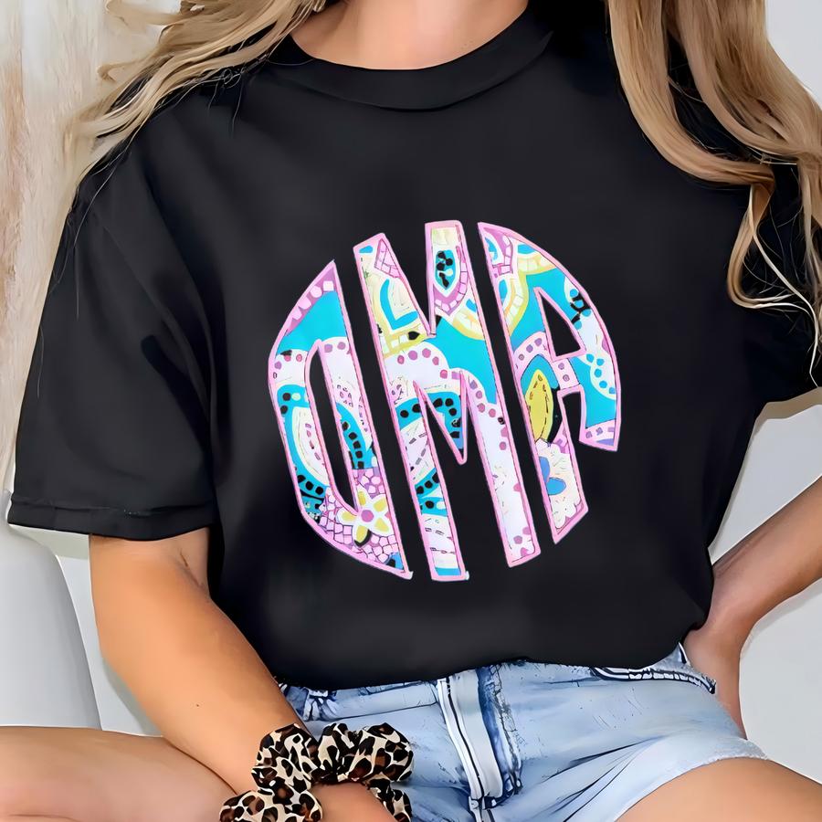 Girls Shirt With Monogram, Girls Personalized Shirt, Girls Tshirt, Gift For Girl, Birthday Gift For Girl T-shirt