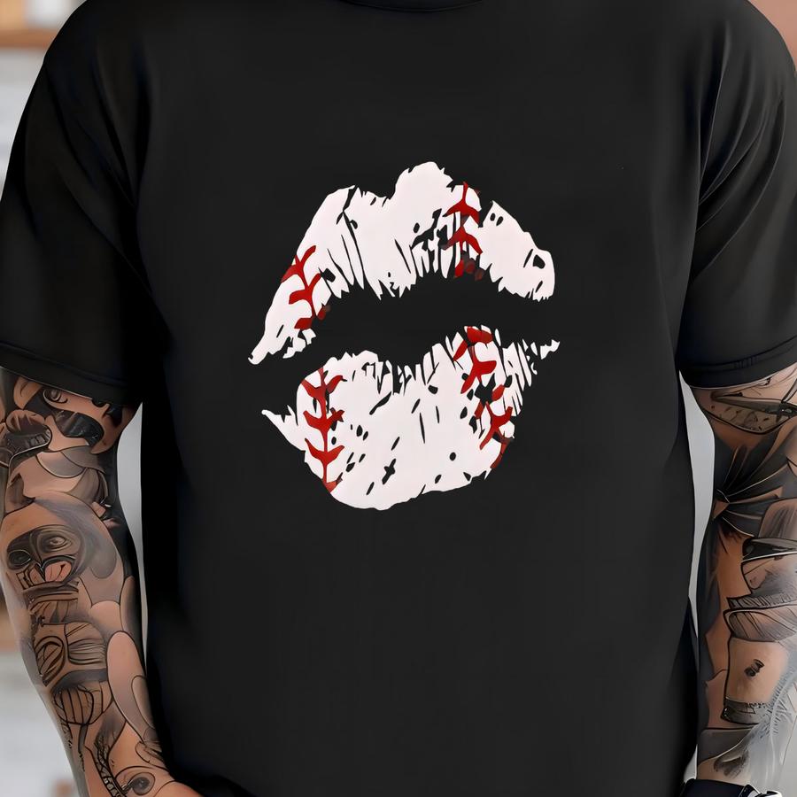 Baseball Lips On Soft Vintage Acid Tshirt - Unisex Sizes - Adult Sizes Only T-shirt