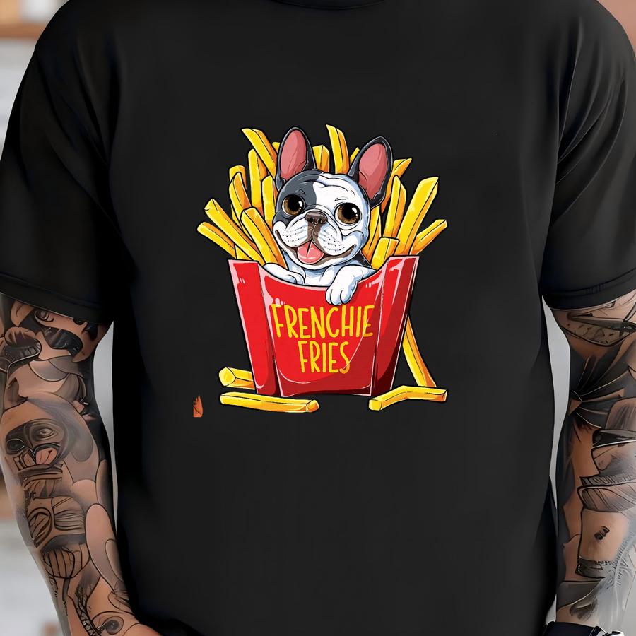 French Bulldog Frenchie Fries Shirt / French Bulldog Shirt / French Bulldog Gifts / Bulldog Lover / French Fries / Tank Top / Hoodie T-shirt