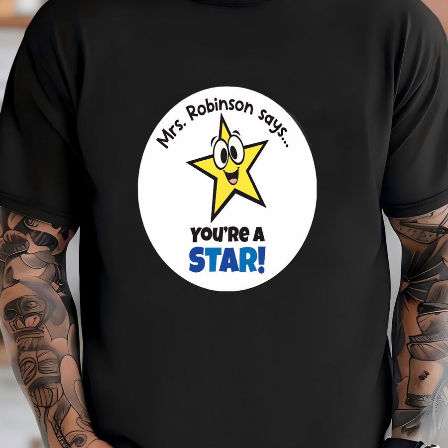 Personalized Teacher Stickers, Star Stickers, Student Stickers, Classroom Stickers, Teacher Stickers, Achievement Stickers T-shirt