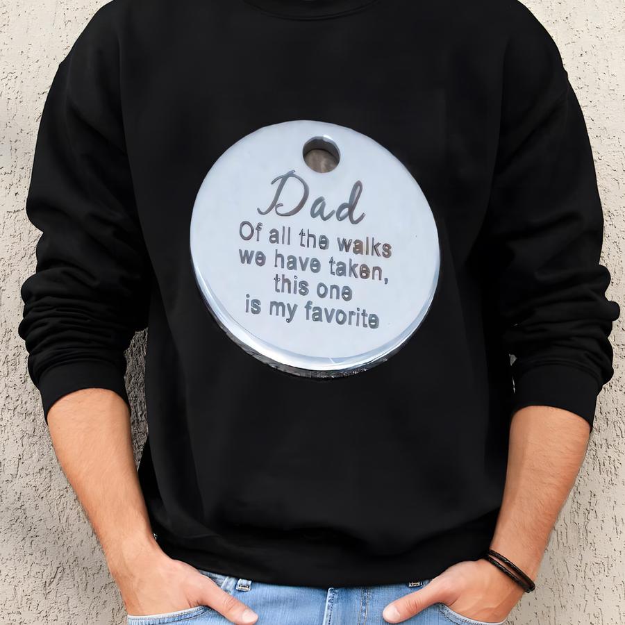 Dad Charm Pendant: Stainless Steel Message Charm (10pcs/lot) Sweatshirt