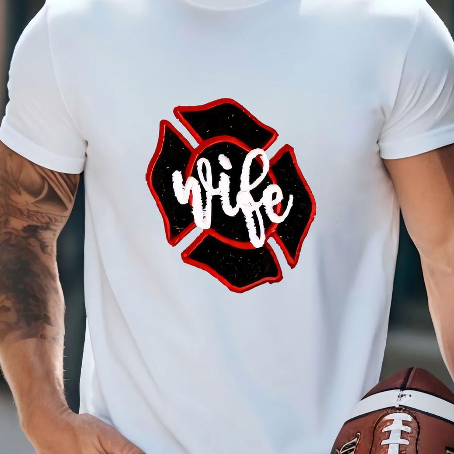 Firefighter Wife Shirt, Firefighter Mom Gift, Gift For New Fire Wife, Fireman Girlfriend Fiancée Shirt, Fireman Clothing, Plus Size Also T-shirt Firefighter Wife Shirt, Firefighter Mom Gift, Gift For New Fire Wife, Fireman Girlfriend Fiancée Shirt, Fireman Clothing, Plus Size Also T-shirt