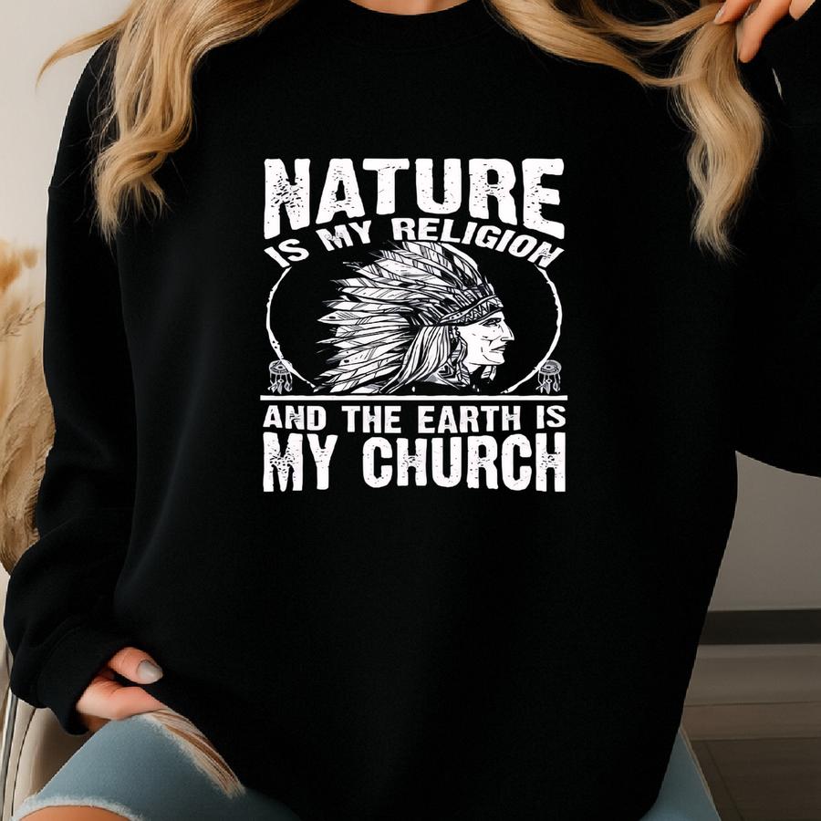 Native American Nature Land / T-shirt / Tank Top / Hoodie / Hoodie / Long Sve / Apparel Gift Sweatshirt