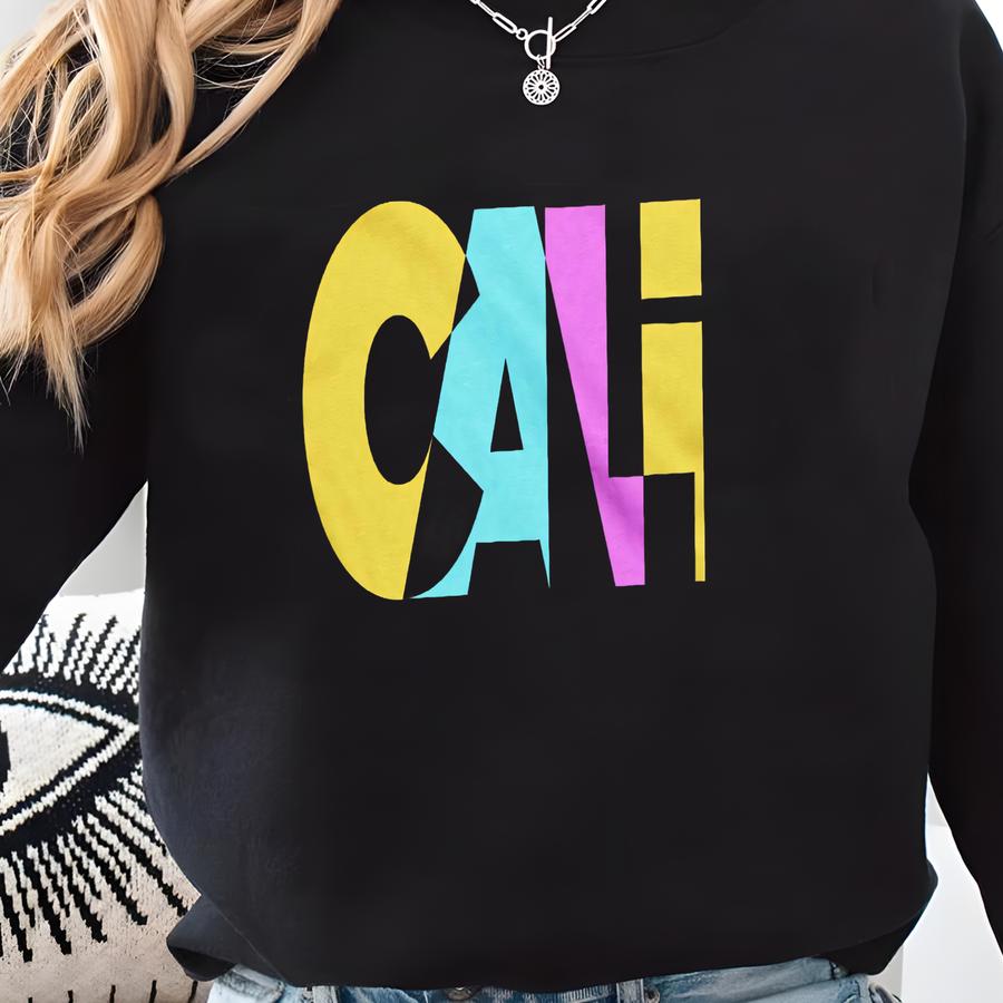 Retro California T-shirt: 80s Cali Vibes Throwback Tee Sweatshirt