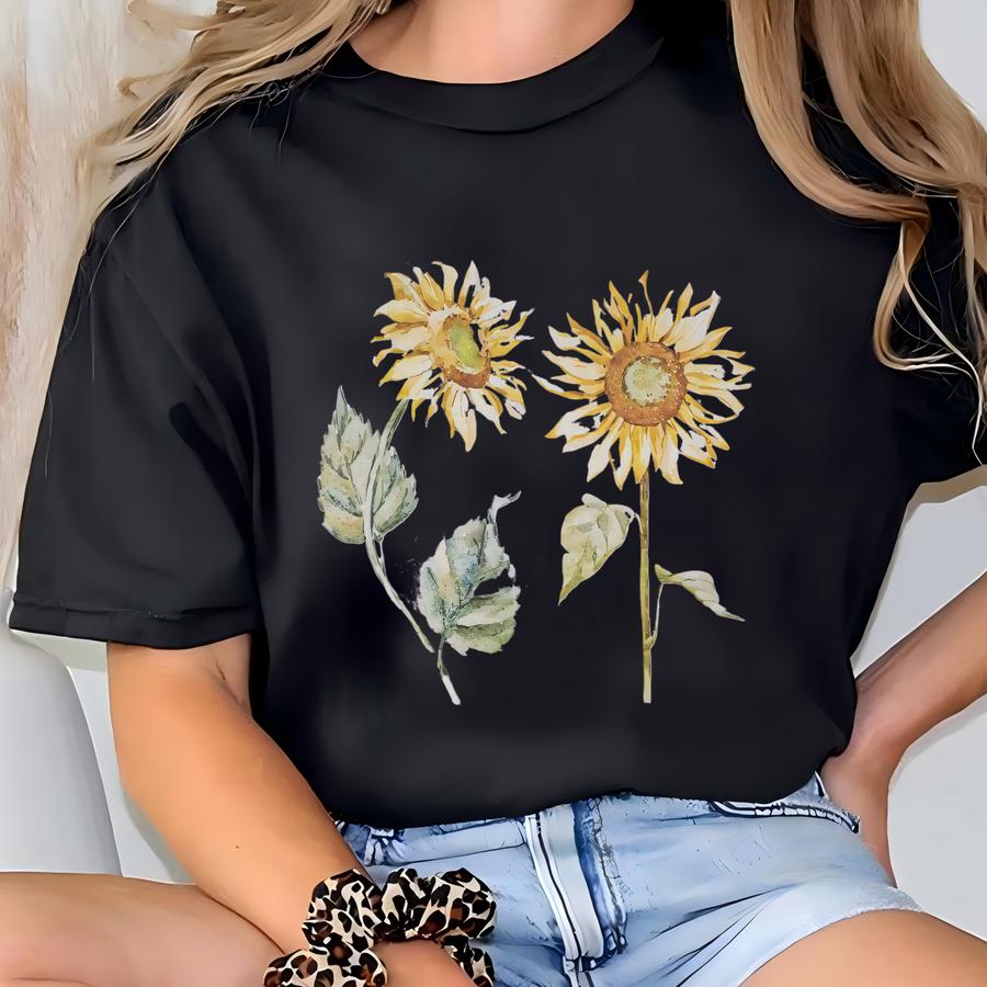 Suower Hoodie - Boho Shirt - Flower Shirt - Vintage Floral Women's Shirt - Suower Shirt - Boho Hoodie - Cute Women's Shirt T-shirt