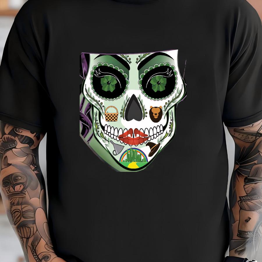 Wizard Of Oz Sugar Skull Print 24x36 Print T-shirt