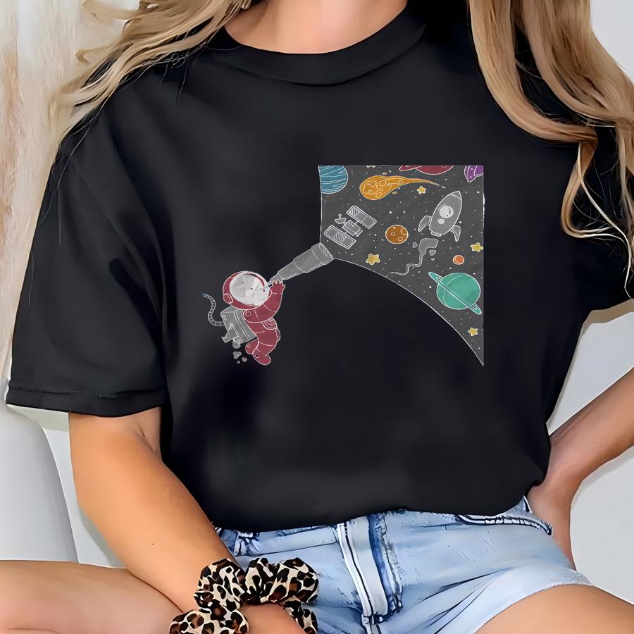 Follow Your Curiosity Print. Kids Room Wall Art. Astronaut Art. Gift. Printable Wall Art. Digital Download. Astronaut Poster. Space Decor T-shirt