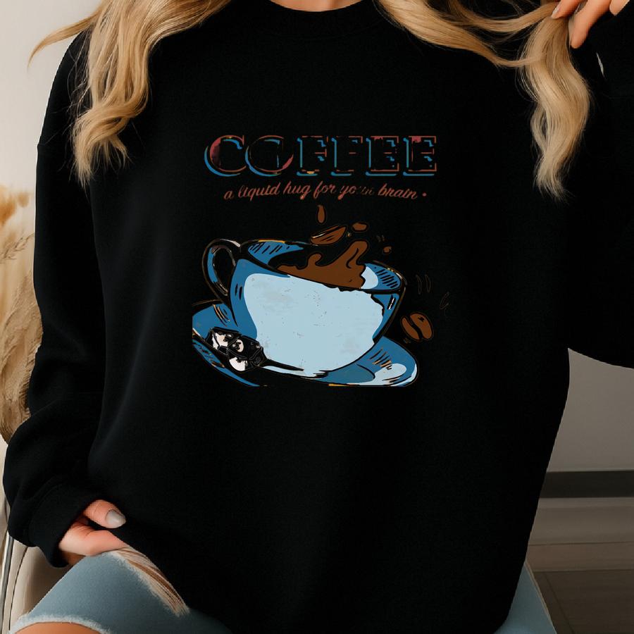 Coffee Wall Art. Coffee Print. Coffee Decor. Coffee Lover Gift. Printable Wall Art. Digital Download. Funny Coffee Poster. Cafe Shop Decor Sweatshirt