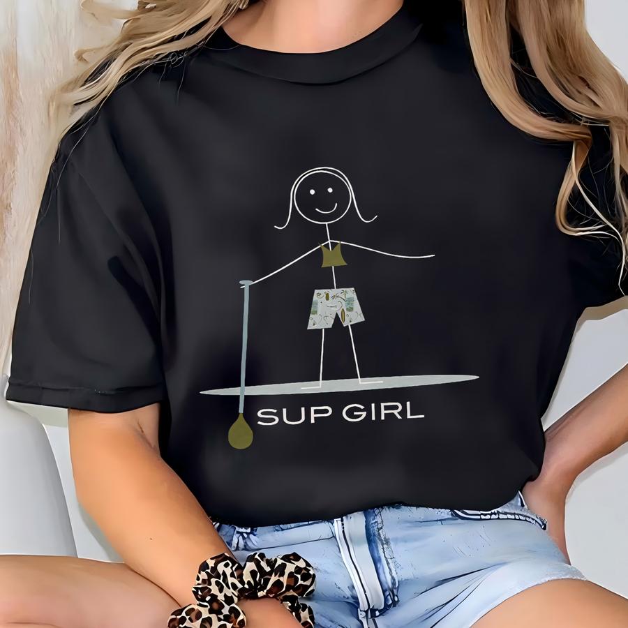 Funny Paddleboarding Unisex Hoodie For Women, Sup Gifts For Girls - Womens Paddleboarding Shirt T-shirt