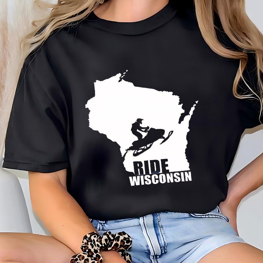 Ride Snowmobile Long Sve Shirt: Winter Sports Gift T-shirt