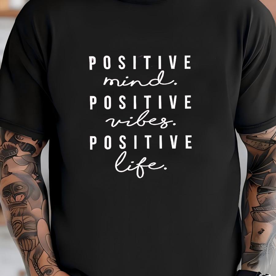 Positive Vibes Graphic Tee: Inspirational Quote Shirt T-shirt