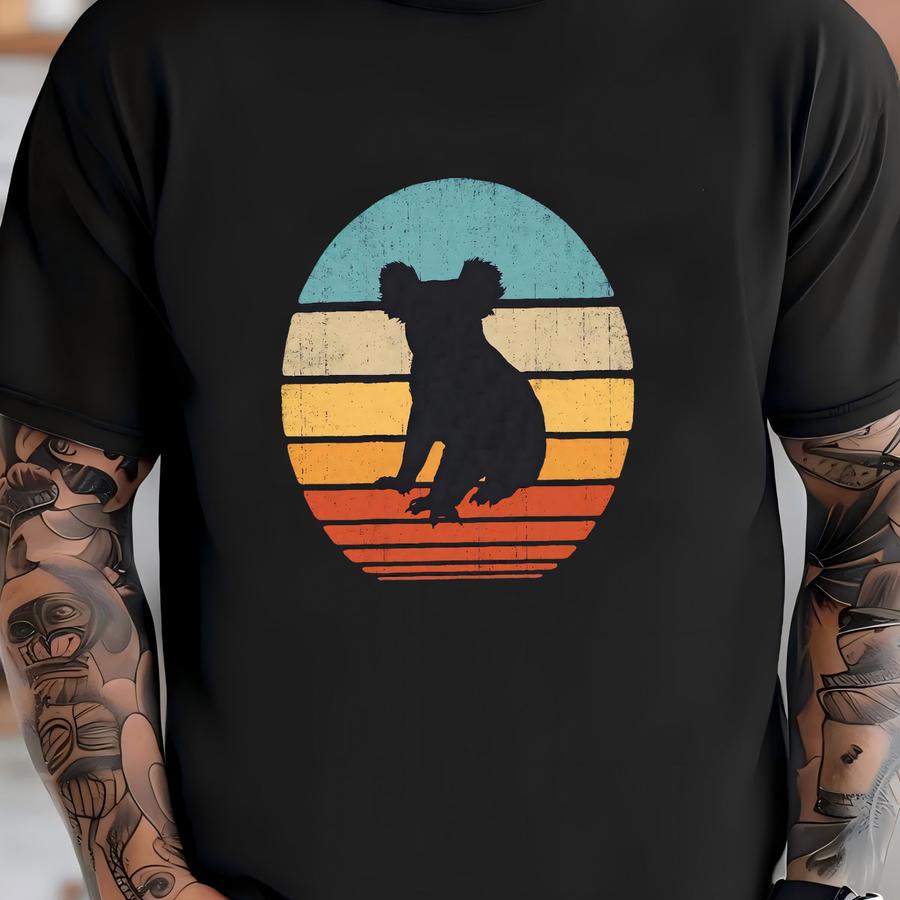 Koala Sunset Shirt / Koala Shirt / Koalas Gift / Retro Vintage / Koala Bear Lover / Animal Lovers / Koala Print Art / Tank Top / Hoodie T-shirt