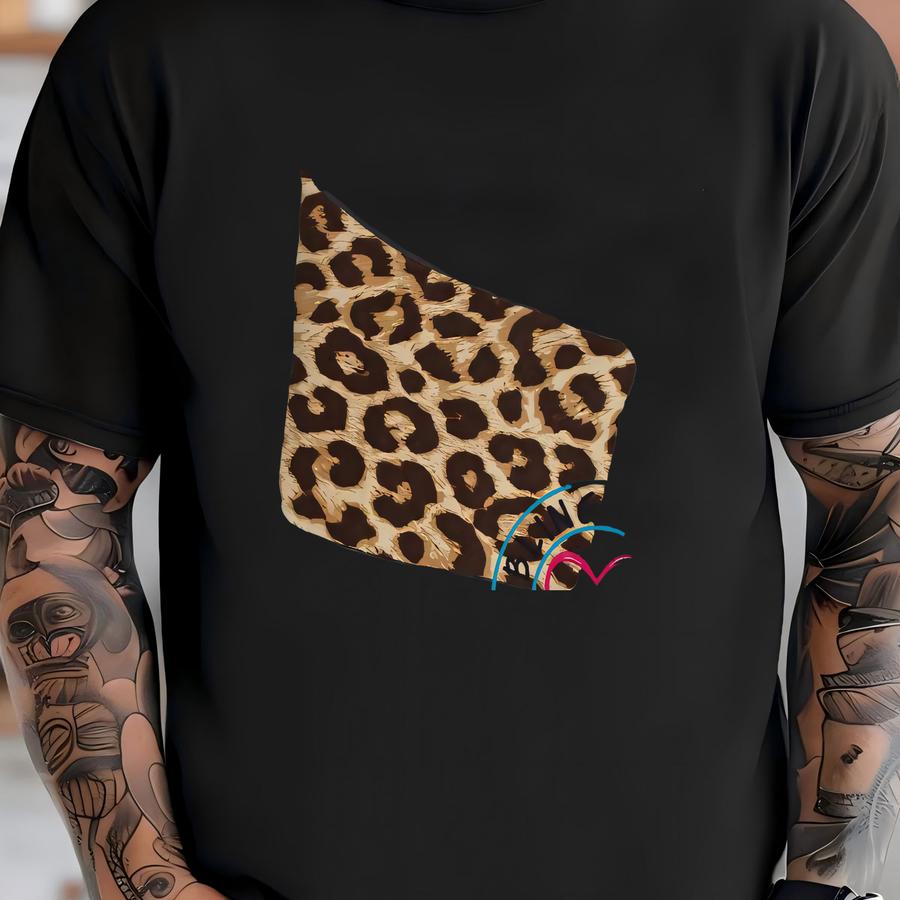 Custom Leopard Print Slides T-shirt