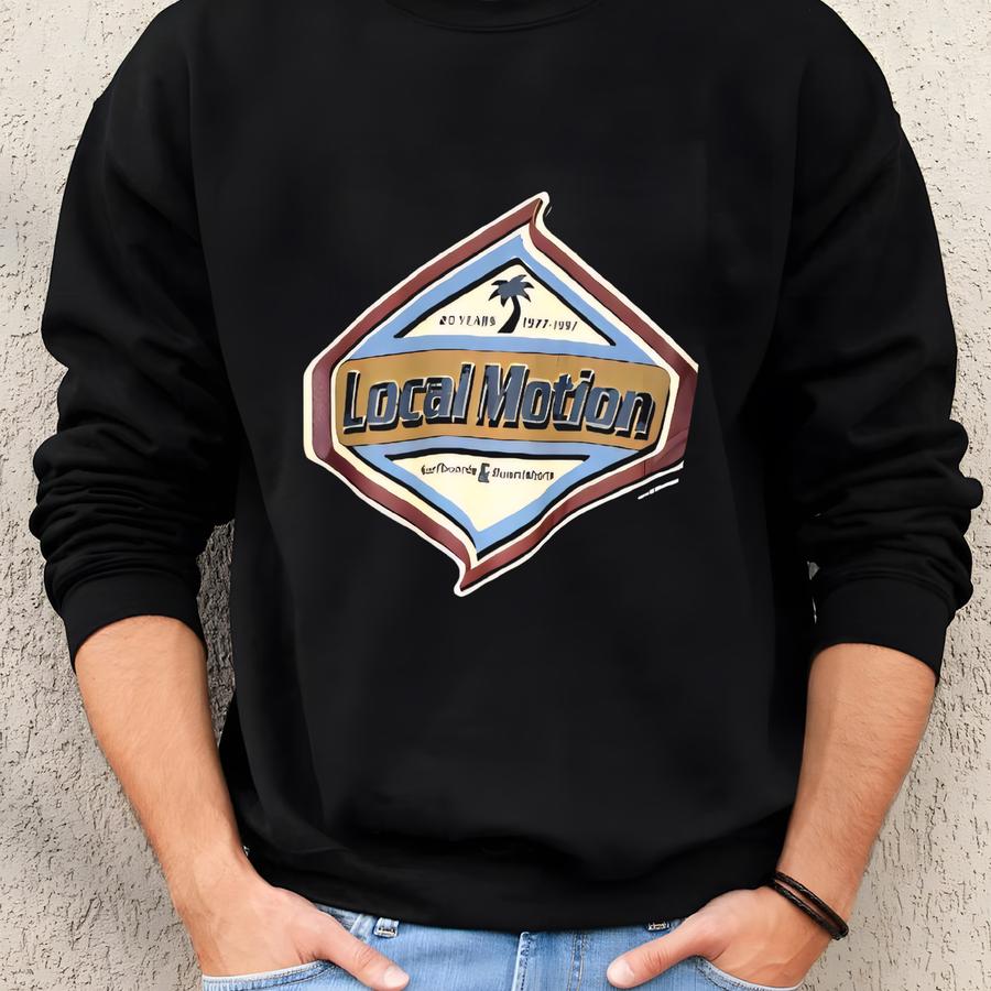 Rare!! Vintage 90s Local Motion Hawaii Pullover Jumper Sweatshirt Surfwear Surfboards Style Hawaii Beach Sweatshirt