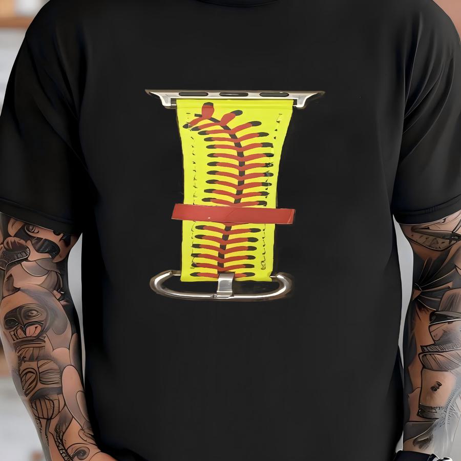 Softball - Faux Leather Apple Watchband **free Shipping** T-shirt