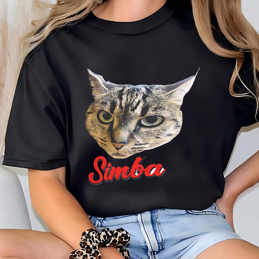 Personalized Pet Photo Hoodie Available In Men, Women And Children's Sizes Customized With A Photo Of Your Cat, Dog, Person Or Other Pet T-shirt